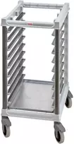 Cambro 9x 600x400 mm konteinerių transportavimo vežimėlis su paskirstymo svirtimi