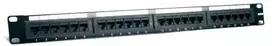 Komutacinė panelė 19" 1U UTP Cat6A LK-5005-Cat6A (24 prievadai, su kabelių laikikliu, 483x44x95 mm)