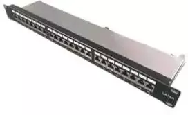 Komutacinė panelė 19" 1U FTP Cat5e LK-PP-013-A (24 prievadai, su kabelių laikikliu, 482.6x44x95 mm)
