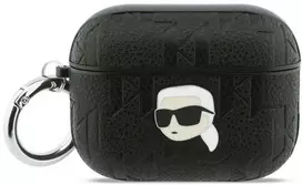 Dėklas Karl Lagerfeld Monogram Karl Head Case for AirPods Pro 3 - Juodas