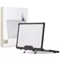 „Tech-Protect SmartShell Pro“ dėklas, skirtas „Macbook Pro 14 M1 / M2 / M3 / M4 / M5“ 2021–2025 m. – juodas ir skaidrus