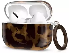 Dėklas Tech-Protect Lamano case for AirPods Pro 3 - juodas and ruda