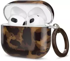 Dėklas Tech-Protect Lamano case for AirPods 4 - ruda and juodas