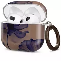 Dėklas Tech-Protect Lamano case for AirPods 4 - ruda and violetinė