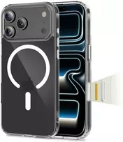 „Tech-Protect Flexair Hybrid CC MagSafe“ dėklas, skirtas „iPhone 17 Pro Max“ – skaidrus