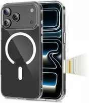 „Tech-Protect Flexair Hybrid CC MagSafe“ dėklas, skirtas „iPhone 17 Pro“ – skaidrus