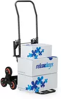Relaxdays Laiptams pritaikytas rankinis vežimėlis juodas