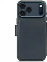 Decoded Odinis nuimamas piniginės dėklas – stiklinis dėklas, skirtas „iPhone 17 Pro Max“, suderinamas su „MagSafe“ (tamsiai mėlynos spalvos)