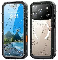 Dėklas Oem Case for iPhone 17 Pro Max Atsparus vandeniui Shellbox DOT compatible with MagSafe juodas