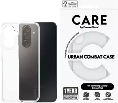 Panzer Glass „CARE by PanzerGlass“ flagmaninis „Urban Combat“ dėklas, skirtas „Samsung Galaxy M17 5G / A17 / A17 5G“, skaidrus