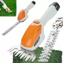 Akumuliatorinės žolės ir krūmų žirklės SL-0121, 12V, 2W1