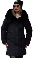 Moteriška žieminė juoda striukė Niki