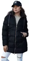 Moteriška žieminė juoda striukė Gabriel
