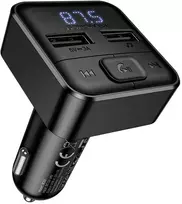 Borofone Transmitter FM BC63 Selecto MP3, Bluetooth – 2xUSB – juodos spalvos