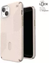 „Speck Presidio2 Grip ClickLock & Magsafe“ – dėklas, skirtas „iPhone 15 Plus“ / „iPhone 14 Plus“ (balintas kaulas / „Heirloom Gold“ / „Hazel Brown“)