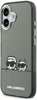 Karl Lagerfeld IML K&CH Heads Logo MagSafe dėklas skirtas Apple iPhone 17 juodos spalvos