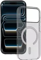 Tel Protect Transparent Slim Magsafe dėklas skirtas Apple iPhone 17 Pro Max pilkos spalvos