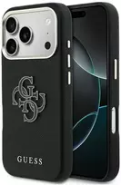 Dėklas GUESS case for IPHONE 17 Pro Max GUHCP17X5PS4RGGK (PU FW Resin Logo) juodas