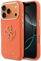 GUESS dėklas IPHONE 17 Pro Max GUHCP17X5PS4RGGO (PU FW Resin Logo) oranžinis