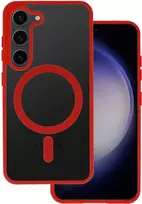 Acrylic Color Magsafe dėklas skirtas Samsung Galaxy S25 FE red