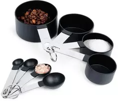 Virtuvinės svarstyklės Excellent Houseware Matavimo šaukšteliai ir puodeliai 8 vnt