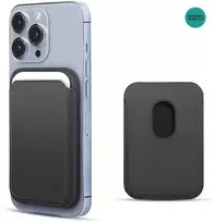 Magnetinis kortelių dėklas - piniginė išmaniesiems telefonams , juodas