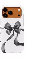 Voltuna Dėklas „Midnight Satin Bow“ su MagSafe Apple iPhone 13-17 modeliams