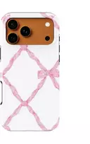 Voltuna Dėklas „Rožinė Lattice Elegance“ su MagSafe Apple iPhone 13-17 modeliams
