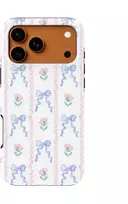 Voltuna Dėklas „Vintage Rose & Bow“ su MagSafe Apple iPhone 13-17 modeliams