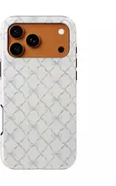 Voltuna Dėklas „Sky Mėlyna Lattice Bow“ su MagSafe Apple iPhone 13-17 modeliams