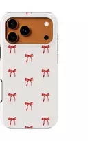 Voltuna Dėklas „Scarlet Charm Bows“ su MagSafe Apple iPhone 13-17 modeliams