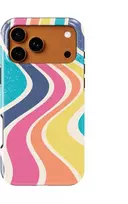 Voltuna Dėklas „Rainbow Groove“ su MagSafe Apple iPhone 13-17 modeliams