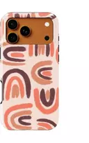 Voltuna Dėklas „Retro Rainbow Marks“ su MagSafe Apple iPhone 13-17 modeliams