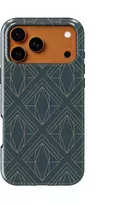 Voltuna Dėklas „Deep Teal Diamond Luxe“ su MagSafe Apple iPhone 13-17 modeliams
