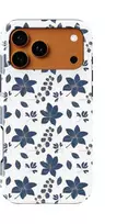 Voltuna Dėklas „Indigo Flower Print“ su MagSafe Apple iPhone 13-17 modeliams