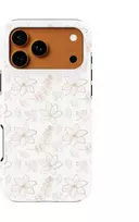 Voltuna Dėklas „Blush Outline Blossoms“ su MagSafe Apple iPhone 13-17 modeliams