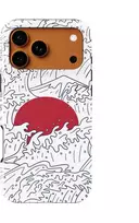 Voltuna Dėklas „Scarlet Rising Sun“ su MagSafe Apple iPhone 13-17 modeliams
