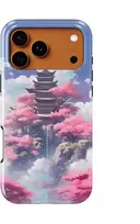 Voltuna Dėklas „Pagoda Sakura Skies“ su MagSafe Apple iPhone 13-17 modeliams