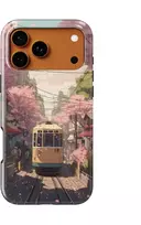 Voltuna Dėklas „Sakura Tram Street“ su MagSafe Apple iPhone 13-17 modeliams