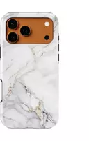 Voltuna Dėklas „Warm Baltas Marble Veins“ su MagSafe Apple iPhone 13-17 modeliams