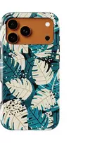 Voltuna Dėklas „Teal & Kreminis Tropics“ su MagSafe Apple iPhone 13-17 modeliams