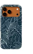Voltuna Dėklas „Midnight Outline Foliage“ su MagSafe Apple iPhone 13-17 modeliams