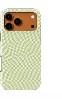 Voltuna Dėklas „Lime Ripple Effect“ su MagSafe Apple iPhone 13-17 modeliams