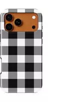 Voltuna Dėklas „Monochrome Picnic Check“ su MagSafe Apple iPhone 13-17 modeliams