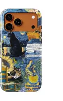 Voltuna Dėklas „Starry Cat Collage“ su MagSafe Apple iPhone 13-17 modeliams