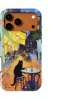 Voltuna Dėklas „Café Noir Cat“ su MagSafe Apple iPhone 13-17 modeliams