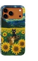Voltuna Dėklas „Sunflower Guardian Cat“ su MagSafe Apple iPhone 13-17 modeliams