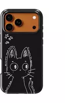 Voltuna Dėklas „Starstruck Cat Doodle“ su MagSafe Apple iPhone 13-17 modeliams