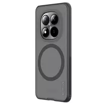 Nillkin Super Frosted PRO Magnetic Back dėklas skirtas Xiaomi Redmi Note 15 Pro 5G Transparent Juodas