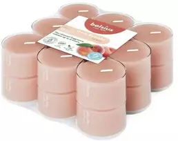 Bolsius arbatinės žvakutės su aromatu. 18 vnt. „True Scents“ persikų skonio